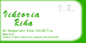 viktoria riha business card